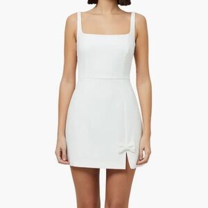NWT French Connection Whisper Bow Slit Minidress size 10